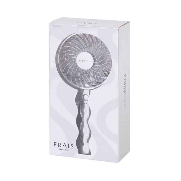 【新品未開封】 Francfranc フレ ハンディファン ウェーブ シルバー