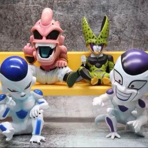 ドラゴンボール フリーザ2体 魔人ブウ1体 セル1体 4体セット 新品未使用品。