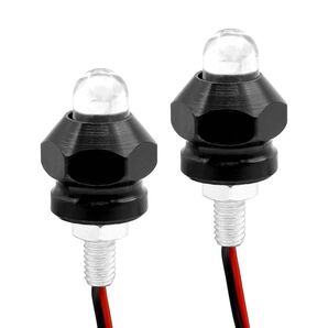 ナンバープレート ボルト M6 ブラック バイク ナンバー灯 ライセンスランプ