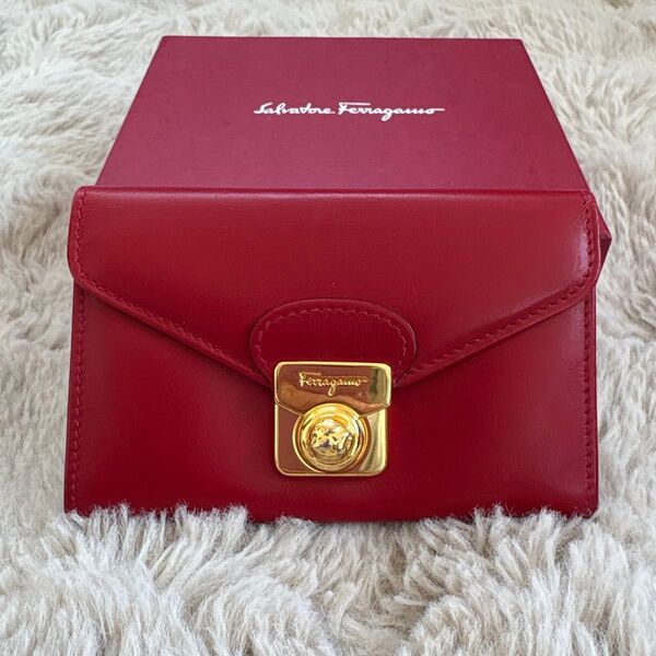 Salvatore Ferragamo サルヴァトーレフェラガモ フェラガモ レザー ウォレット コインケース カードケース