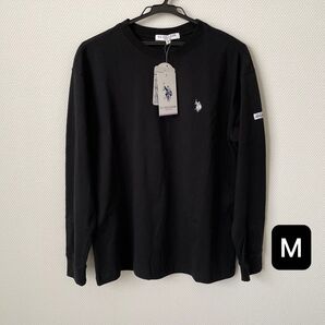 U.S.POLO ASSN. 長袖カットソー メンズM ブラック 未使用