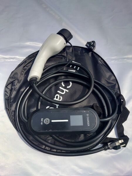 EV J1772 充電器 100V 200V マルチ電圧対応 4モード 保護 タイマー 機能 電気自動車 モニター 安全 充電機