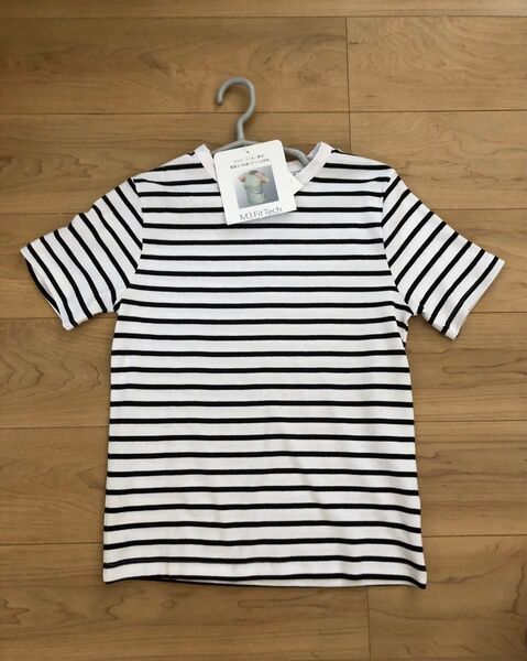 M3 FitTech Tシャツ ボーダーTシャツ ホワイト×ブラック 未使用 Sサイズ