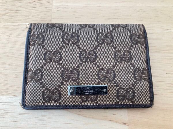 GUCCI パスケース GGキャンバス ベージュ