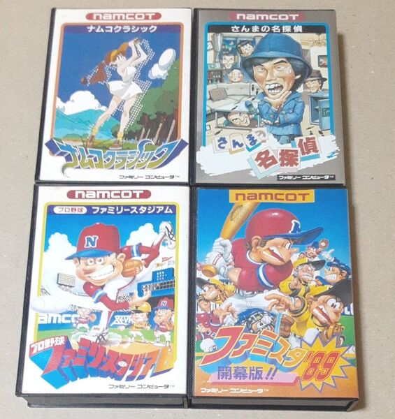 FC ファミコン ソフト ナムコ箱説付き4本セット