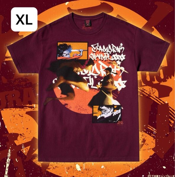 SAMURAI CHAMPLOO × GEEKS RULE 15 SILKSCREEN PRINTING T SHIRT XL