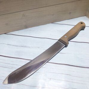本銘 重久作 皮剥 包丁 20cm ブッチャーナイフ サバキ