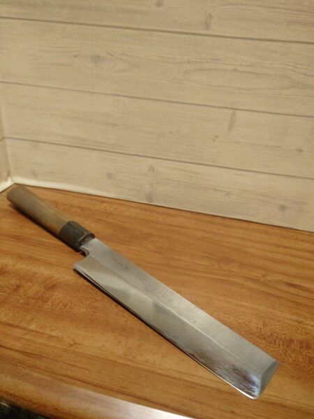 堺刀司 薄刃包丁 19.5cm 刃付け済み 江戸薄刃 炭素鋼 ハガネ 和包丁