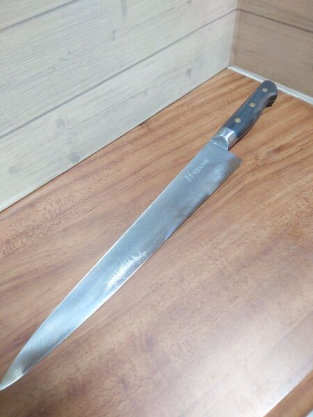 源隆久 筋引包丁 29cm 再生品 刃付け済み スライサー 炭素鋼 ハガネ