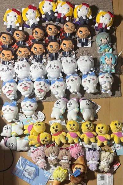 【まとめ売り/合計55点】 マスコット・ぬいぐるみ クレーンゲーム プライズ コナン ちいかわ んぽちゃむ 色々
