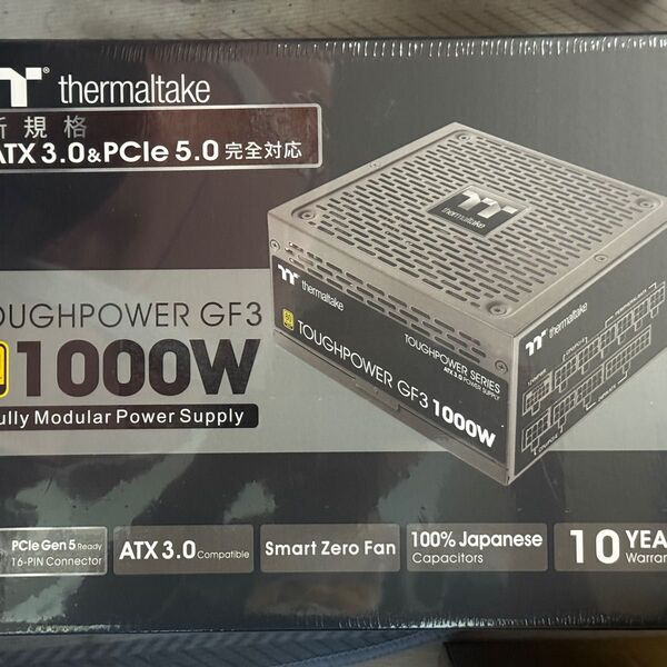 Thermaltake Toughpower GF3 1000W ATX3.0 & PCIe 5.0 完全対応