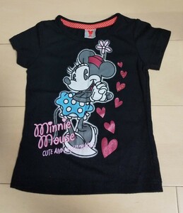 女の子 ミニーマウス 半袖 Tシャツ 100cm ブラック
