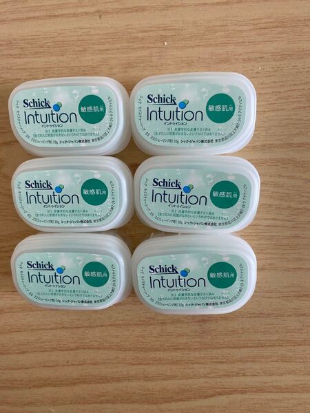Schick Intuition 敏感肌用 モイスチャーソープ 替刃6個セット