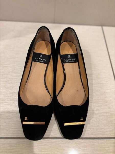 LANVIN スエード パンプス