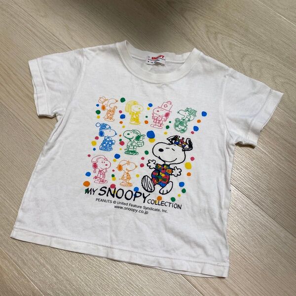 ファミリア スヌーピー柄Tシャツ 100cm