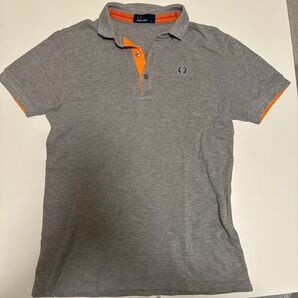 FRED PERRY フレッドペリー ポロシャツ グレー×オレンジ