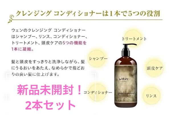 新品ウェン wen クレンジングコンディショナー アーモンド 480mL 2個 シャンプー コンディショナー トリートメント