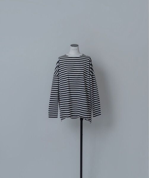 LOHEN BOXY LINE BIG LONG-T 黒 ローヘン ボーダーロンT