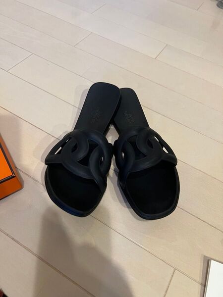 エルメス HERMES aloha アロハ ラバーサンダル 37