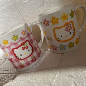 さくらんぼ カオハナ キティ マグカップ サンリオ 2個