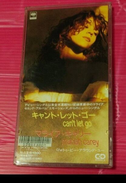 マライア キャリー MARIAH CAREY can't let go シングル CDS 8cm 8センチ CD 洋楽