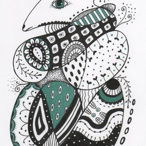 ☆原画・額なし☆NO.6 「実り」/ペン画 ドローイング