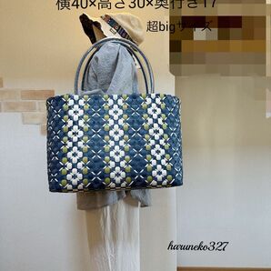 プラカゴバッグ 超bigサイズ(藍色)
