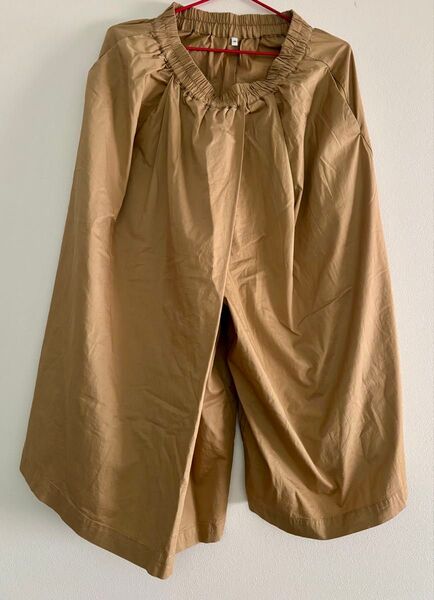 【無印良品】ワイドパンツ スカーチョ ガウチョパンツ ベージュワイドパンツ