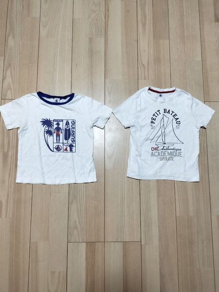 プチバトーTシャツ 2枚 110cm