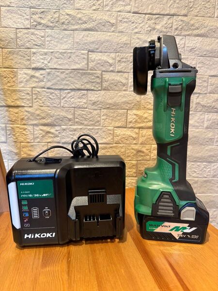 HiKOKI ハイコーキコードレスディスクグラインダ充電器セット