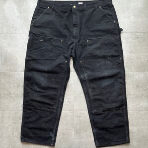 USA製 Carhartt カーハート ダブルニーペインターパンツ ブラック フェード 雰囲気◎
