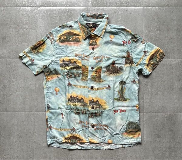 RRL ダブルアールエルラルフローレン CONEY ISLAND CAMP SHIRTS アロハシャツ デザイン◎