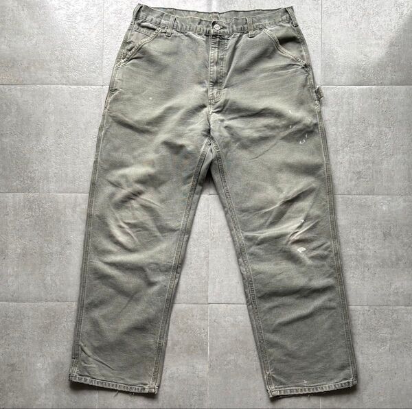 Carhartt カーハート MOS ペインターパンツ 36×32 フェード 雰囲気◎