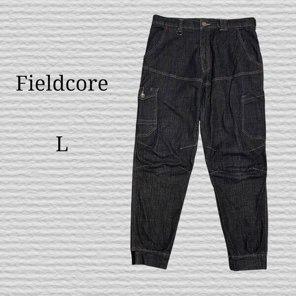 《Fieldcore》ワークマン ジョガーパンツ Lサイズ デニム ジーンズ 作業着 カーゴパンツ ストレッチ