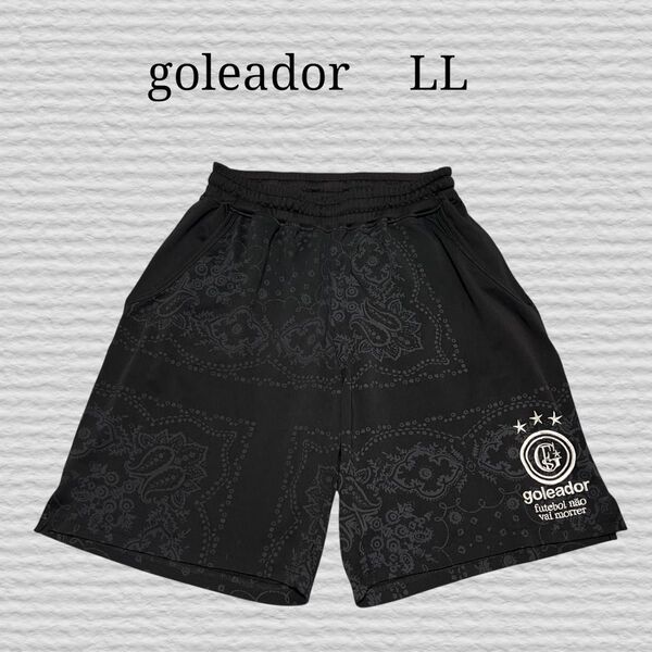 《goleador》サッカーウェア ショートパンツ ハーフパンツ LL ハーフパンツ ショートパンツ ブラック パンツ ショーツ