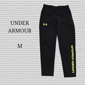 《UNDER ARMOUR》トレーニングパンツ サマーウーブン Mサイズ アンダーアーマー ウーブンパンツ ブラック ジャージ