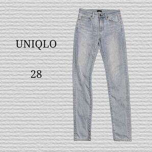 《UNIQLO》ウルトラストレッチスキニーフィットジーンズ 60ライトブルー デニムパンツ ジーンズ デニム ストレッチ ボトムス