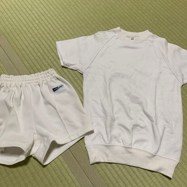 体操着 上下セット 130cm 白 ショートパンツ 体操服