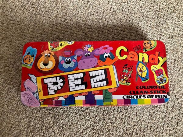 PETZ ペッツ 缶ペンケース アメリカン雑貨 筆箱 レトロ