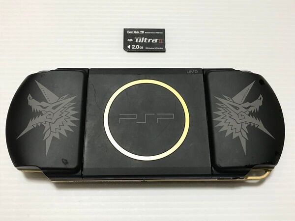 SONY PSP-3000 モンスターハンターポータブル 3rd ハンターズモデル メモリーカード付 a0011