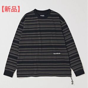 【新品】ベーセーストック ドローコードロングTシャツ メンズ ブラック L