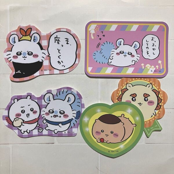 【新品】ちいかわ ダイカットステッカーセット5 5枚セット モモンガ・くりまんじゅう・シーサー