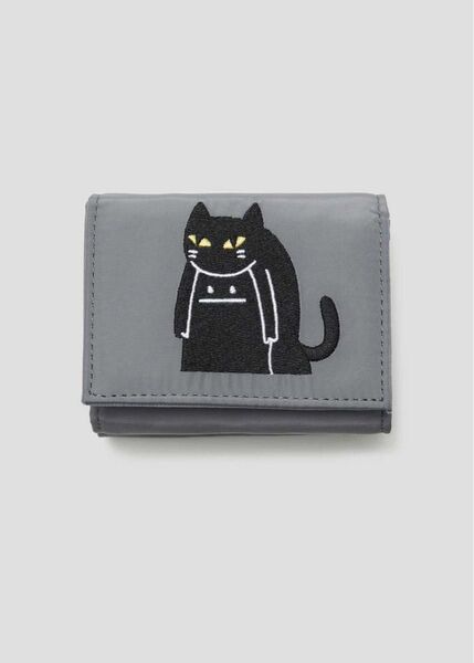 グラニフ ミニウォレットビューティフルシャドー ネコカブリ