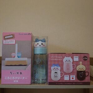 ちいかわ ころころクリーナー お顔マイボトル蓋付きマグカップ うさぎ ハチワレ 水筒