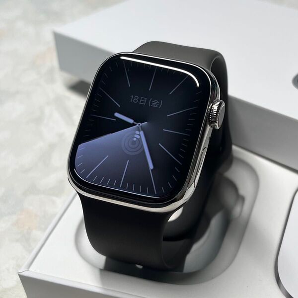 Apple Watch Series 9 (GPS + Cellularモデル) 41mm シルバーステンレスケース