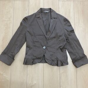 ジャケット 薄手 ダークブラウン L issue