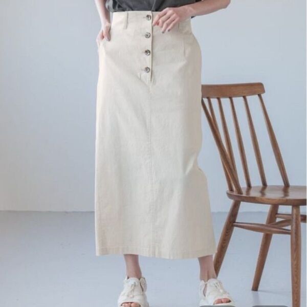 新品 ローリーズファーム 麻 タイトスカート