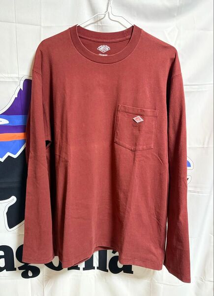 ダントン 長袖カットソー Tシャツ 44 ボルドー バーガンディ ロングスリーブ 長袖Tシャツ ロンT