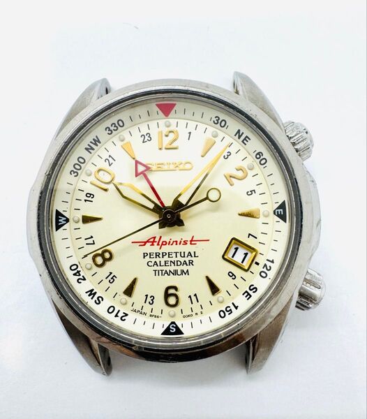 セイコー Seiko 腕時計 動作品 8F56-00D0(アルピニスト パーペチュアルカレンダー)