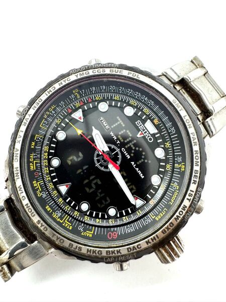 腕時計/ウォッチ SEIKO セイコー H023-0020 スカイプロフェッショナル デジアナ腕時計【中古】